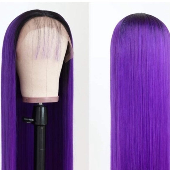 Purple 22”Ombre Lace Front Wig
